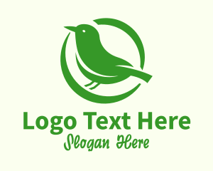 Nature Bird Nest Logo