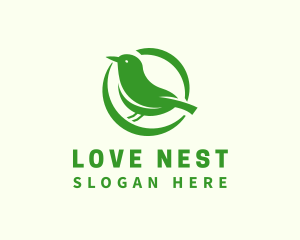 Nature Bird Nest logo design