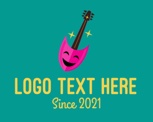 String - Guitar Musician Entertainment logo design