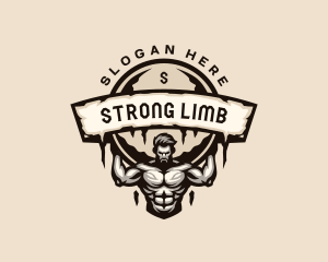 Atlas  Strong Man logo design