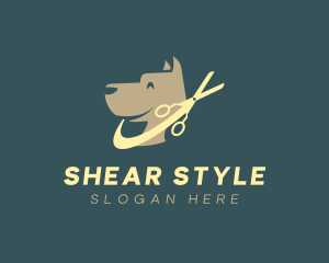 Dog Grooming Shears logo design