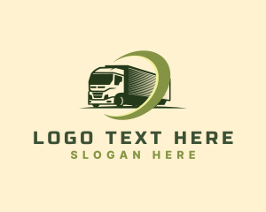 Fast - Logistics Freight Truck logo design