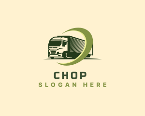 Fast - Logistics Freight Truck logo design