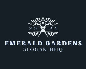 Agriculture Scissor Landscaping logo design