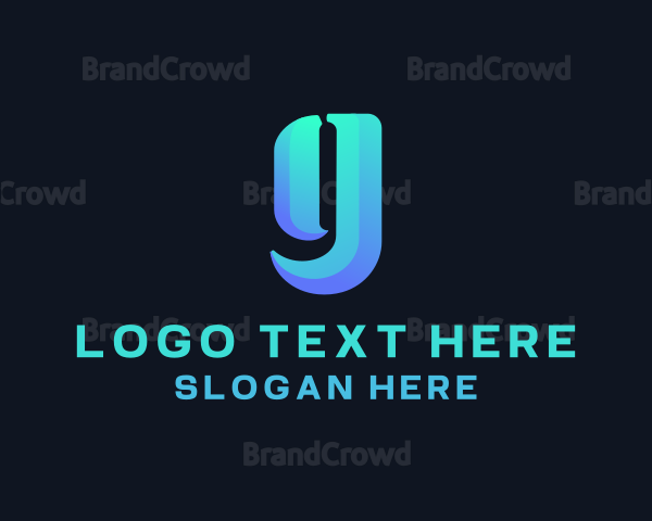 Modern Gradient Brand Letter G Logo