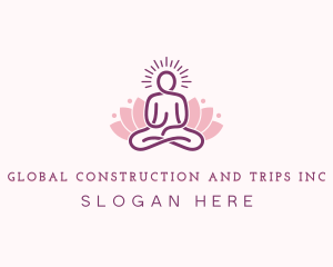 Floral - Yoga Meditation Spa logo design