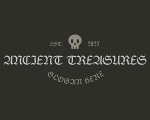 Gothic Skull Business logo design