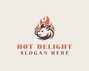 Roast Pig Grill logo design