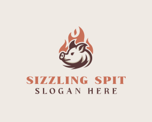 Roast - Roast Pig Grill logo design