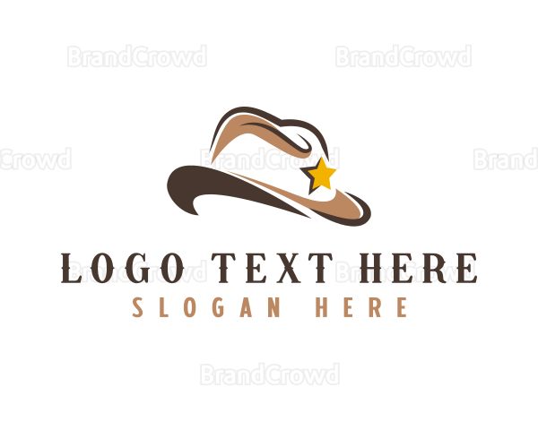 Cowboy Sheriff Hat Logo