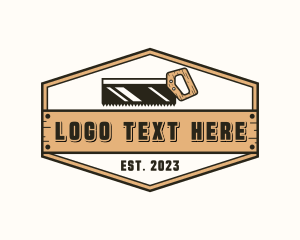 Tradesman - Backsaw Tool Woodwork logo design