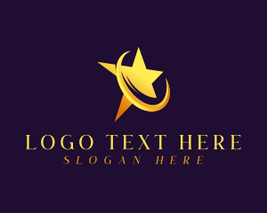 Pageant - Cosmic Swoosh Star logo design