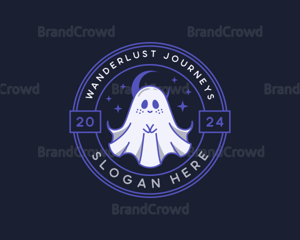 Cartoon Spirit Ghost Logo
