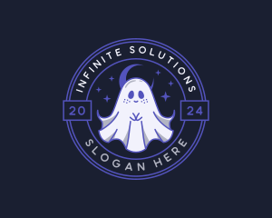 Cartoon Spirit Ghost Logo