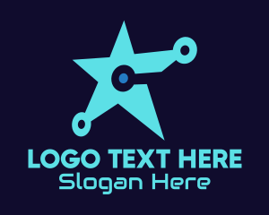 High Tech - Circuit Star Technology logo design