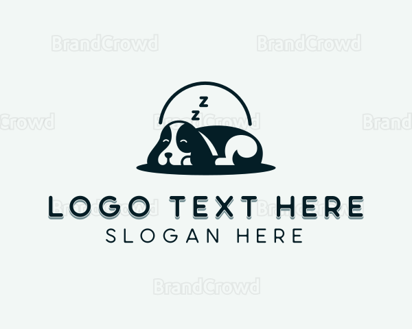 Beagle Sleeping Dog Logo
