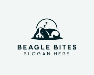 Beagle - Beagle Sleeping Dog logo design