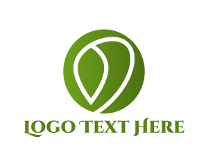 Green Eco Plant logo design