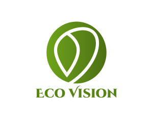 Green Eco Plant logo design