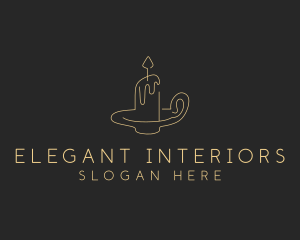 Candle Holder Decor logo design