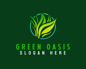 Vegetation - Lawn Grass Landscape logo design