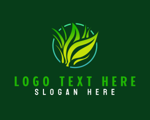 Lawn Grass Landscape Logo