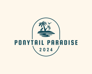 Summer Paradise Island logo design