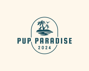 Summer Paradise Island logo design