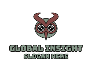 Modern - Modern Owl Horns logo design