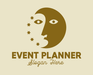 Planetarium - Astrology Moon Stars logo design