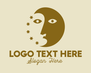 Merged - Astrology Moon Stars logo design