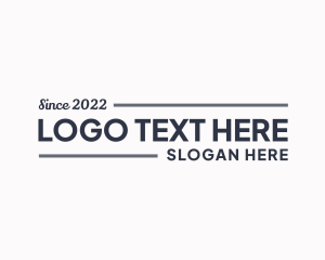 Modern Masculine Business Logo