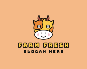 Happy Cow Farm logo design