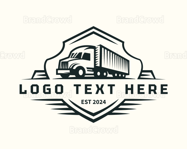 Logistics Truck Delivery Logo