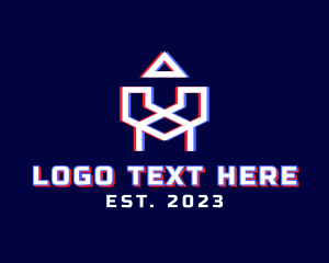 Cyber - Glyph Motion Monogram Letter VA logo design