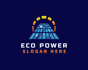 Renewable - Solar Energy Panel logo design