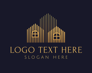 Housing - Gold Premium Housing logo design