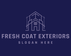 Exterior - House Construction Architect logo design