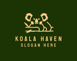 Wild Koala Bear logo design
