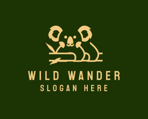 Wild Koala Bear logo design