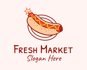 Stall - Dynamite Hot Dog Diner logo design