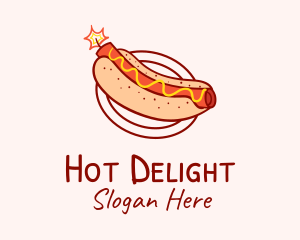 Hot Dog - Dynamite Hot Dog Diner logo design