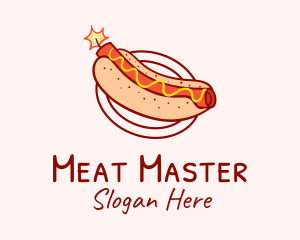 Dynamite Hot Dog Diner logo design