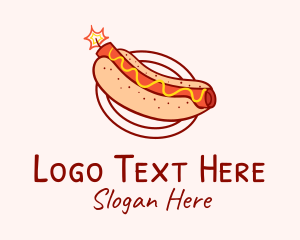 Bun - Dynamite Hot Dog Diner logo design