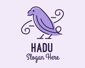 Environment - Purple Sparrow Bird logo design