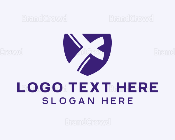 Security Shield Letter X Logo