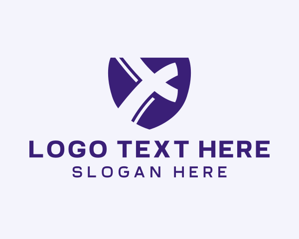 Indigo - Security Shield Letter X logo design