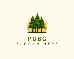 Lumber - Nature Pine Tree Woods logo design