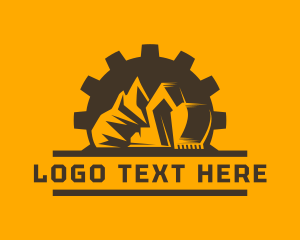 Company - Mountain Mining Excavator logo design