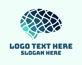 Wavy Brain Pattern Logo